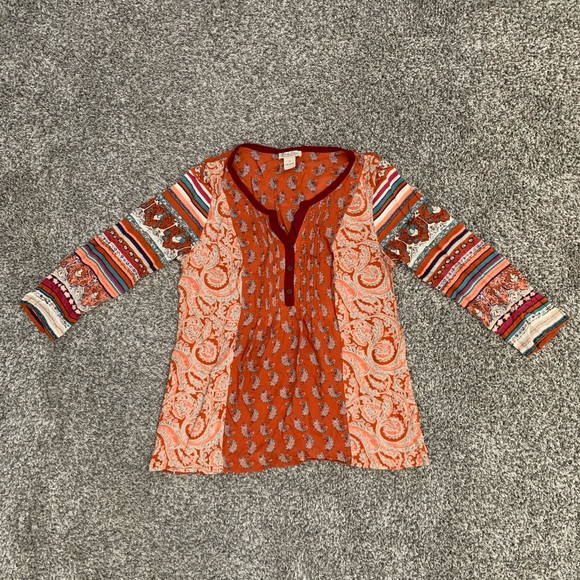 Lucky Brand 3/4 Length Shirt - Picture 1 of 5